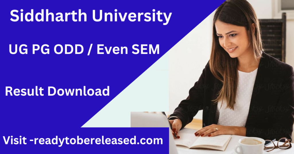 Siddharth University Result 2025 1st 3rd 5th Semester